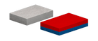 SmCo magnety - hranoly magnetované kolmo na najväčšiu plochu